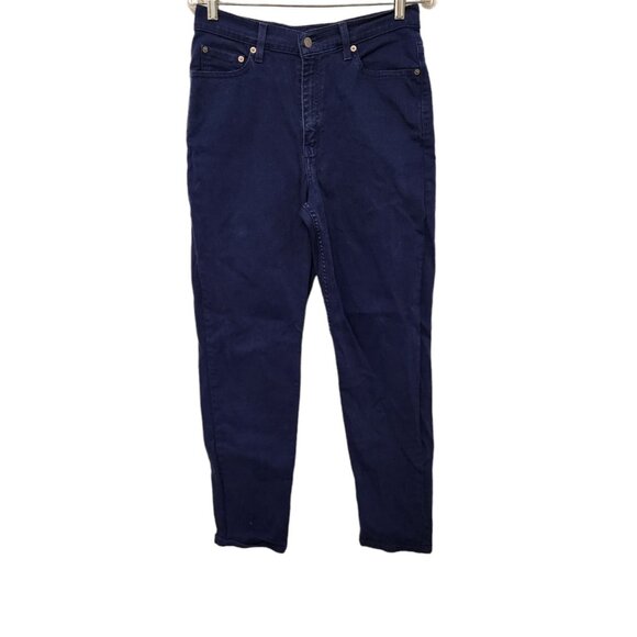 Levis 512 Jeans Vintage‎ Slim Fit Tapered 90s Y2K Blue Indigo Womens 10M 29x30 - Picture 1 of 16